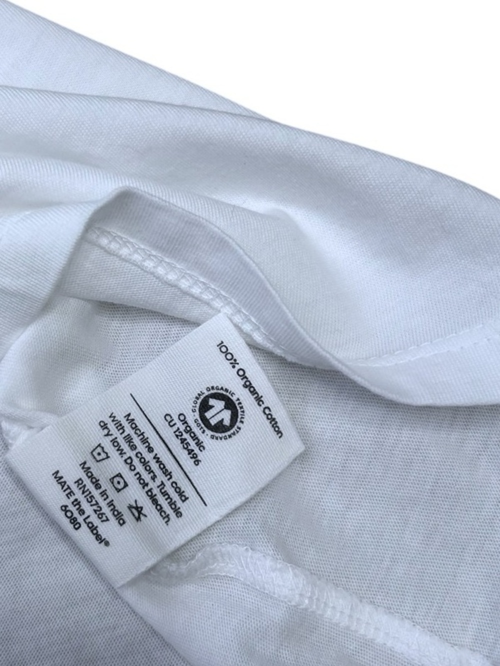 Mate the Label Organic Cotton Layering Tank True White Women’s Size Small - Picture 11 of 11